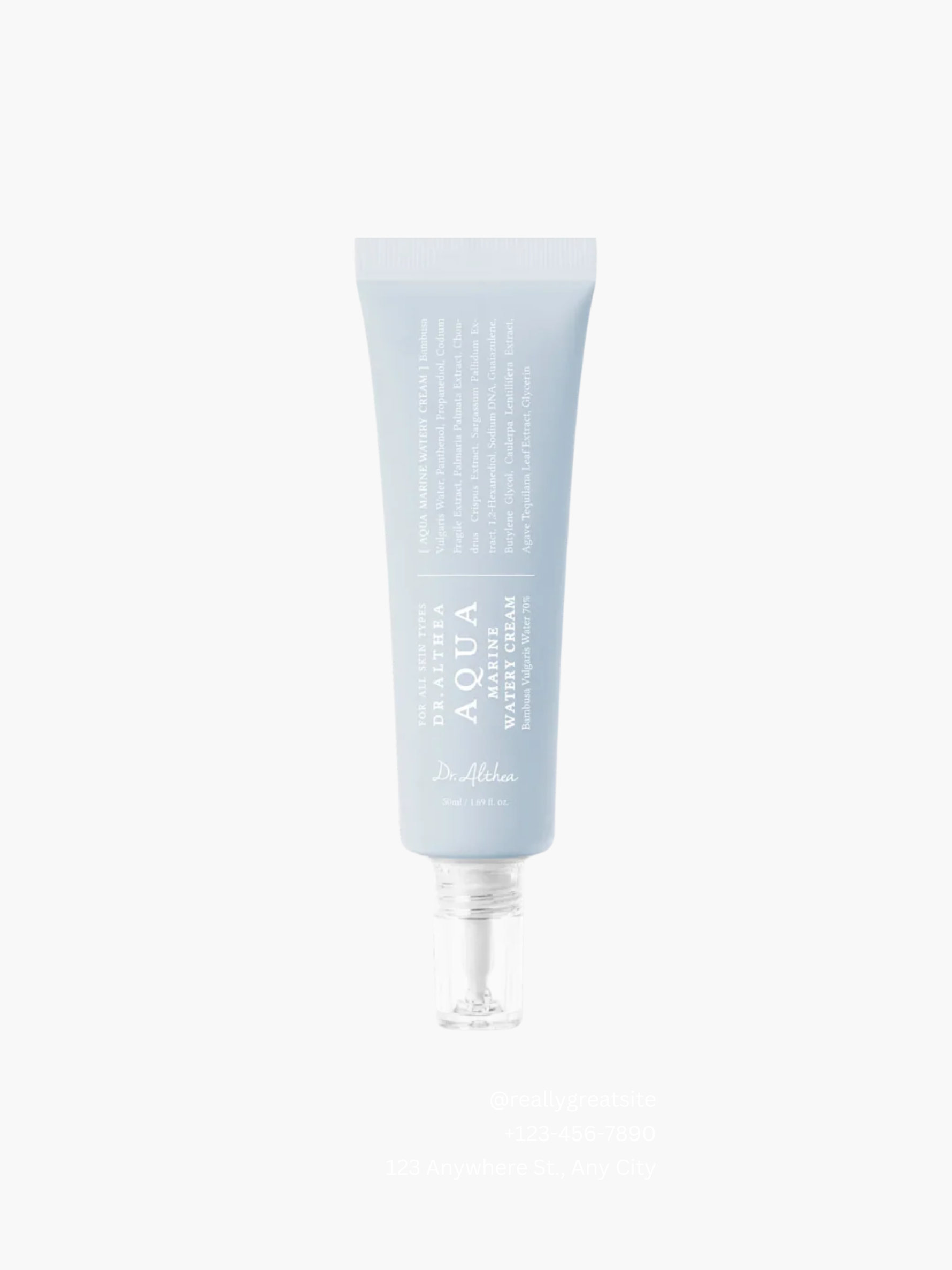 Dr. Althea Aqua Marine Watery Cream, 50ml - viegls mitrinošs krēms sejaj