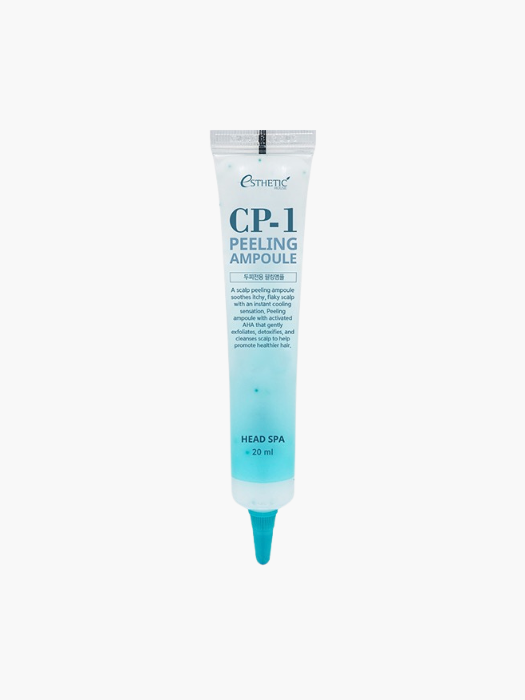CP-1 Head Spa Piling Ampoule 20 ml, attirosa ampula pīlings galvas ādai, palīdz attīrīt poras un noņemt atmirušās šūnas, mazina taukainumu un blaugznas, atsvaidzina un nomierina galvas ādu, uzlabo tīrības sajūtu, piemērots regulārai galvas ādas kopšanai, korejas kosmētika Latvijā