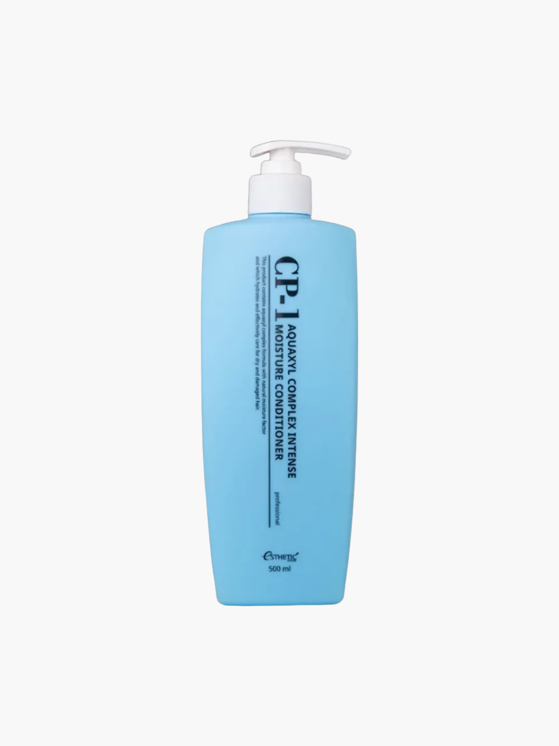 CP-1 Aquaxyl Complex Intense Moisture Conditioner 500 ml, intensīvi mitrinošs kondicionieris sausiem un bojātiem matiem, mīkstina un izlīdzina, atvieglo ķemmēšanu, palīdz samazināt pūkošanos, piešķir spīdumu un elastību, piemērots ikdienas lietošanai, korejas kosmētika Latvijā