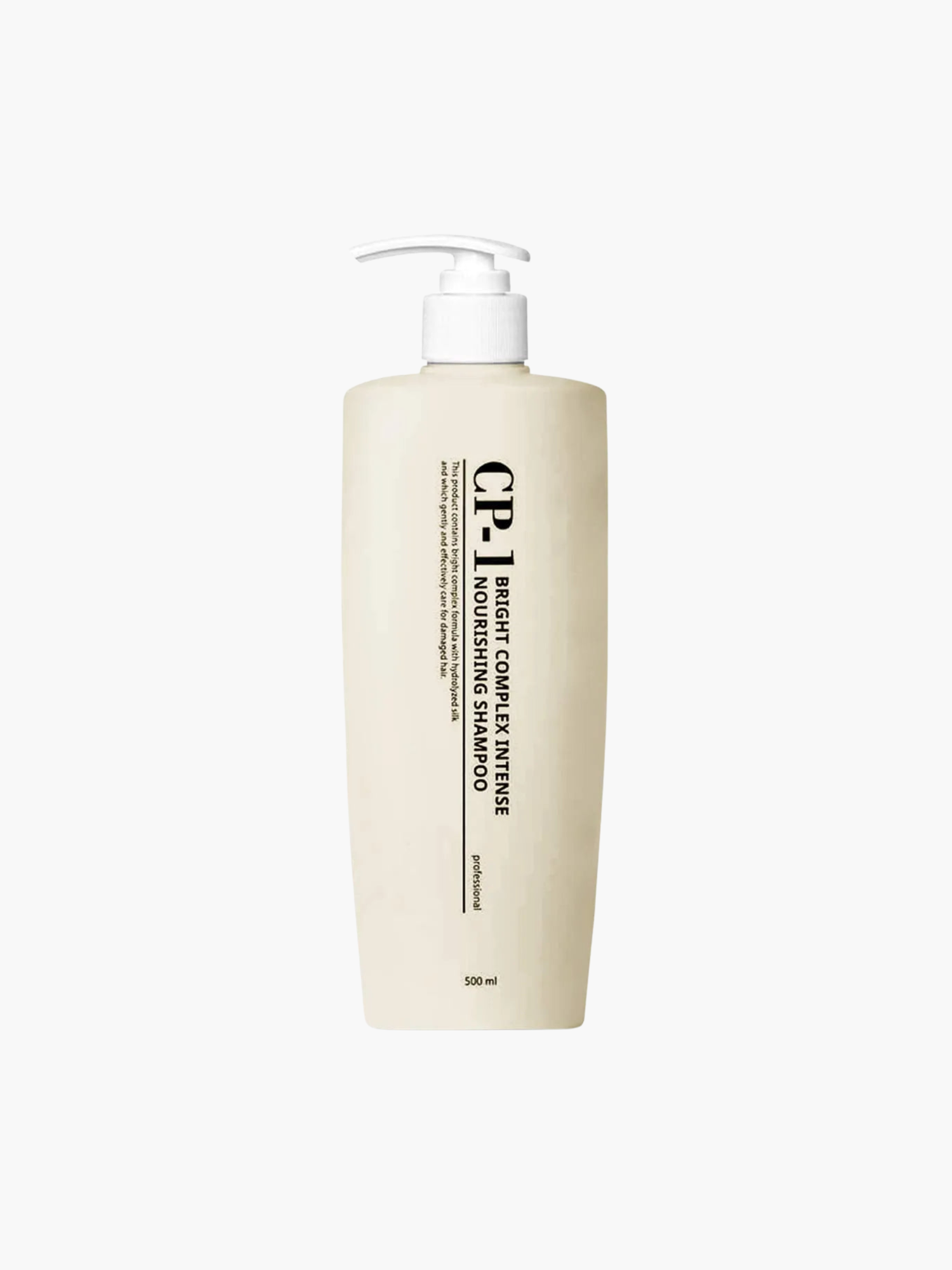 CP-1 Bright Complex Intense Nourishing Shampoo 500 ml, intensīvi barojošs proteīna šampūns sausiem un bojātiem matiem, saudzīgi attīra, palīdz atjaunot maigumu un spīdumu, samazina pūkošanos, atvieglo ķemmēšanu, korejas kosmētika Latvijā