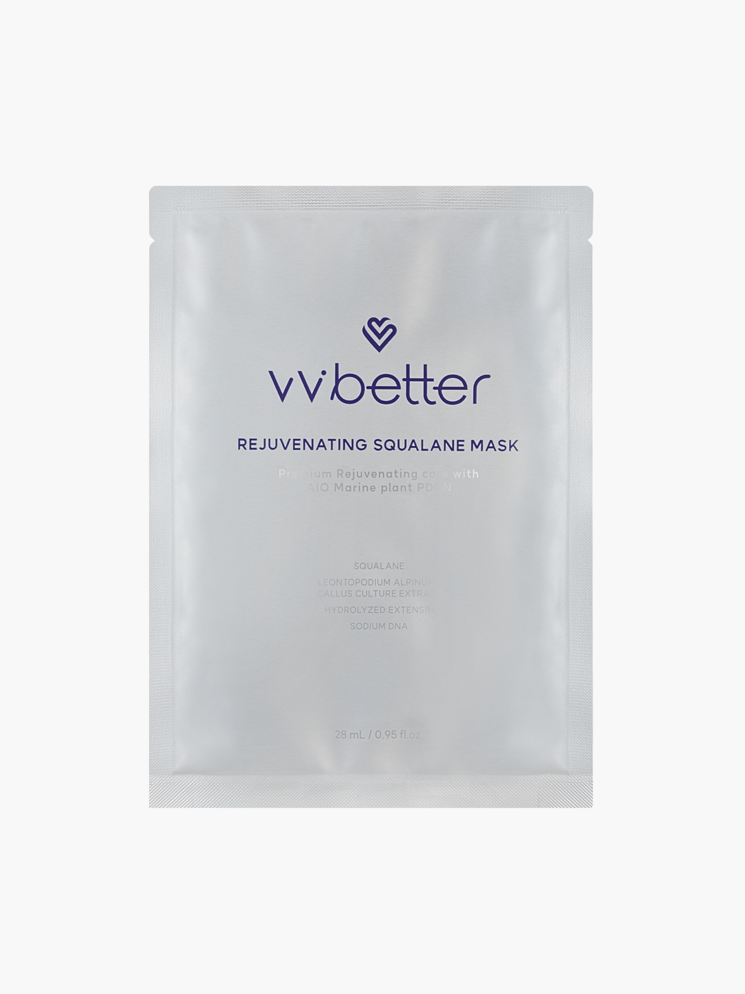 VVBetter Rejuvenating Squalane Mask 1 gab., atjaunojoša auduma maska, korejiešu kosmētika Latvijā
